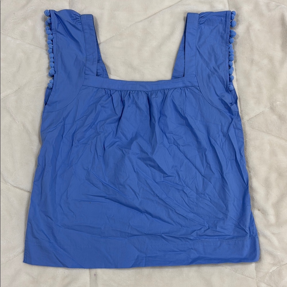Blue Sleeveless Top
Crew factory 
Size 4